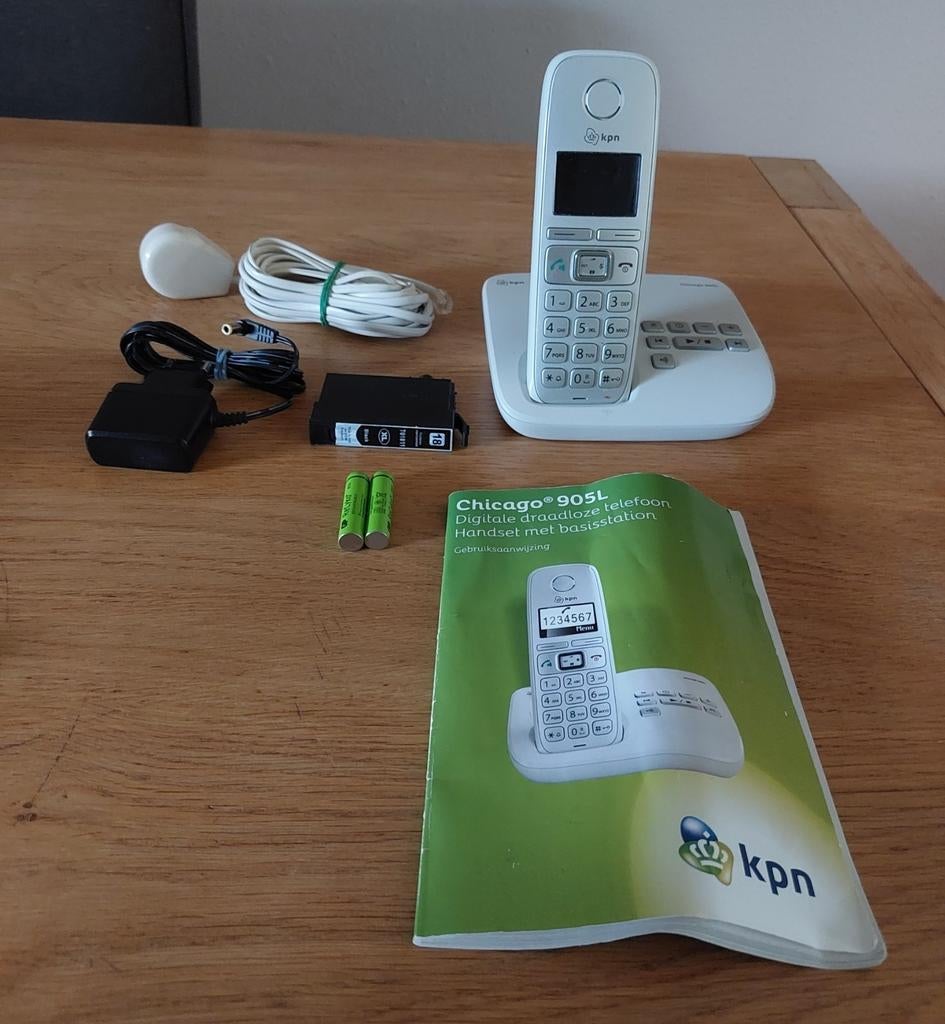 Chicago 905L draadloze telefoon met basisstation, Ophalen, Zo goed als nieuw, 1 handset