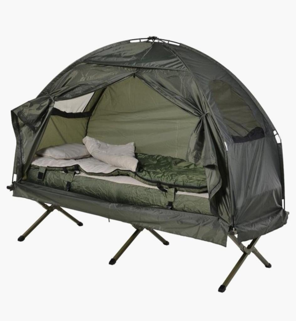 Stretcher tent / campingbed met luchtbed en pomp, Ophalen, Nieuw