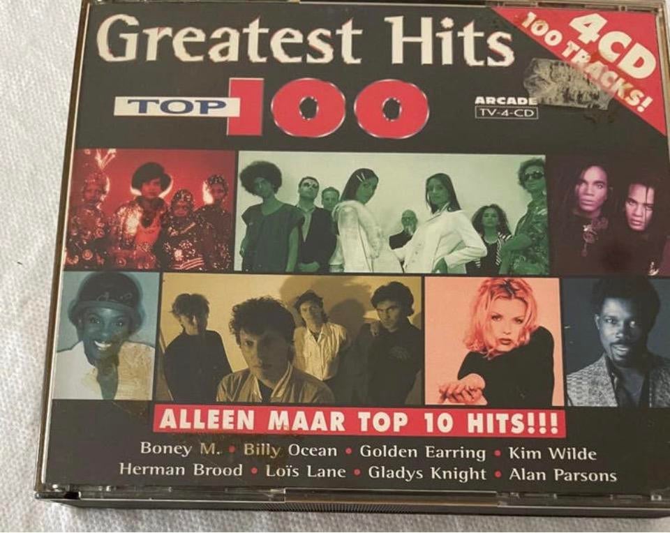 CD Greatest Hits Top 100 Vier cd's, Ophalen of Verzenden, Zo goed als nieuw, Pop