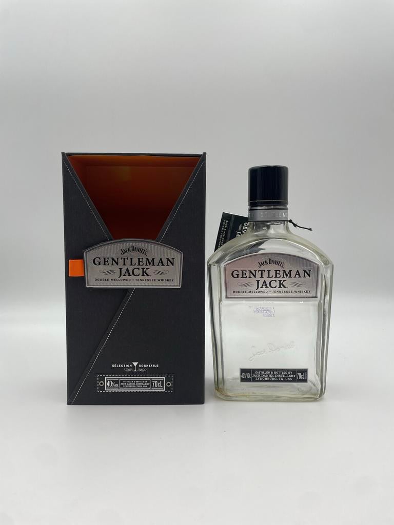 Lege Jack Daniel's Gentleman Jack fles met doos, Ophalen of Verzenden, Gebruikt