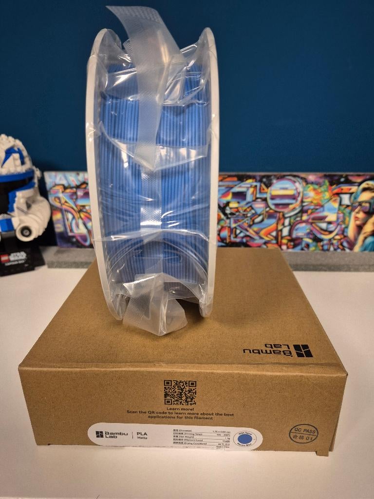 Bambu Lab PLA Matte (met spoel) - Marine Blue (1kg), Computers en Software, 3D-printerbenodigheden, Ophalen of Verzenden, Nieuw