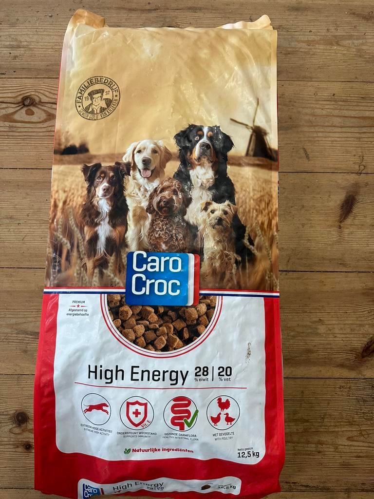 Carocroc high energy 12,5 kg, Ophalen, Hond