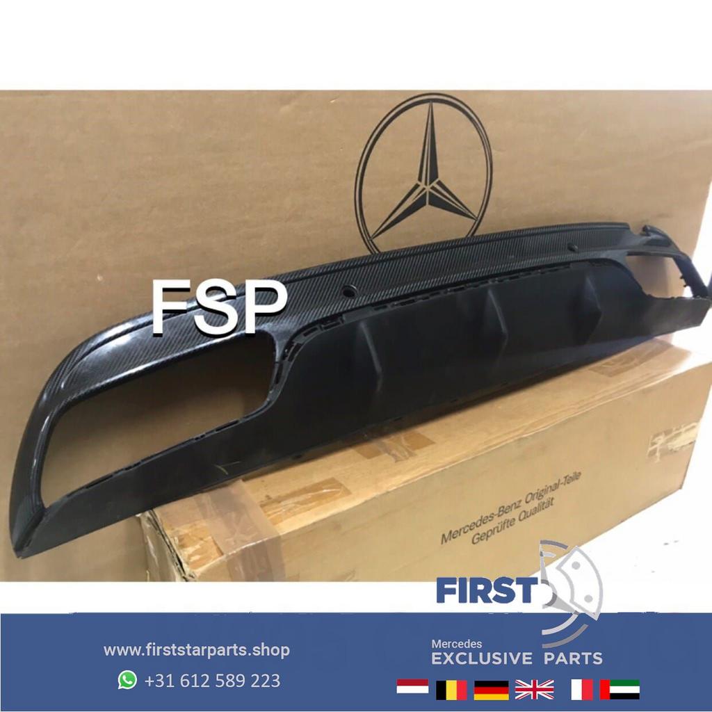 W205 C63 AMG CARBON DIFFUSER origineel Mercedes C Klasse 63, Gebruikt, -, Ophalen of Verzenden, -
