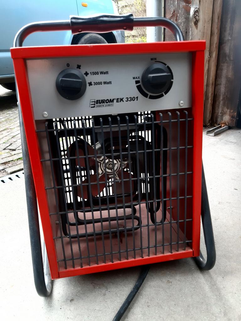 Werkplaats kachel 3000 watt, Ophalen of Verzenden, Zo goed als nieuw