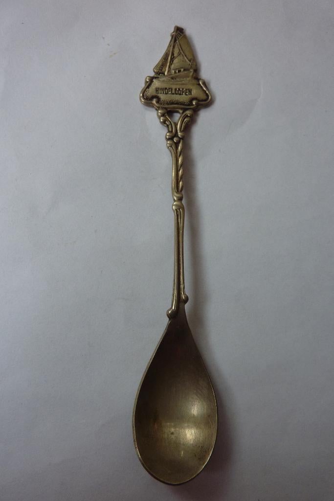 lepeltje Hindelopen, Ophalen of Verzenden, Gebruikt, Metaal, Bestek