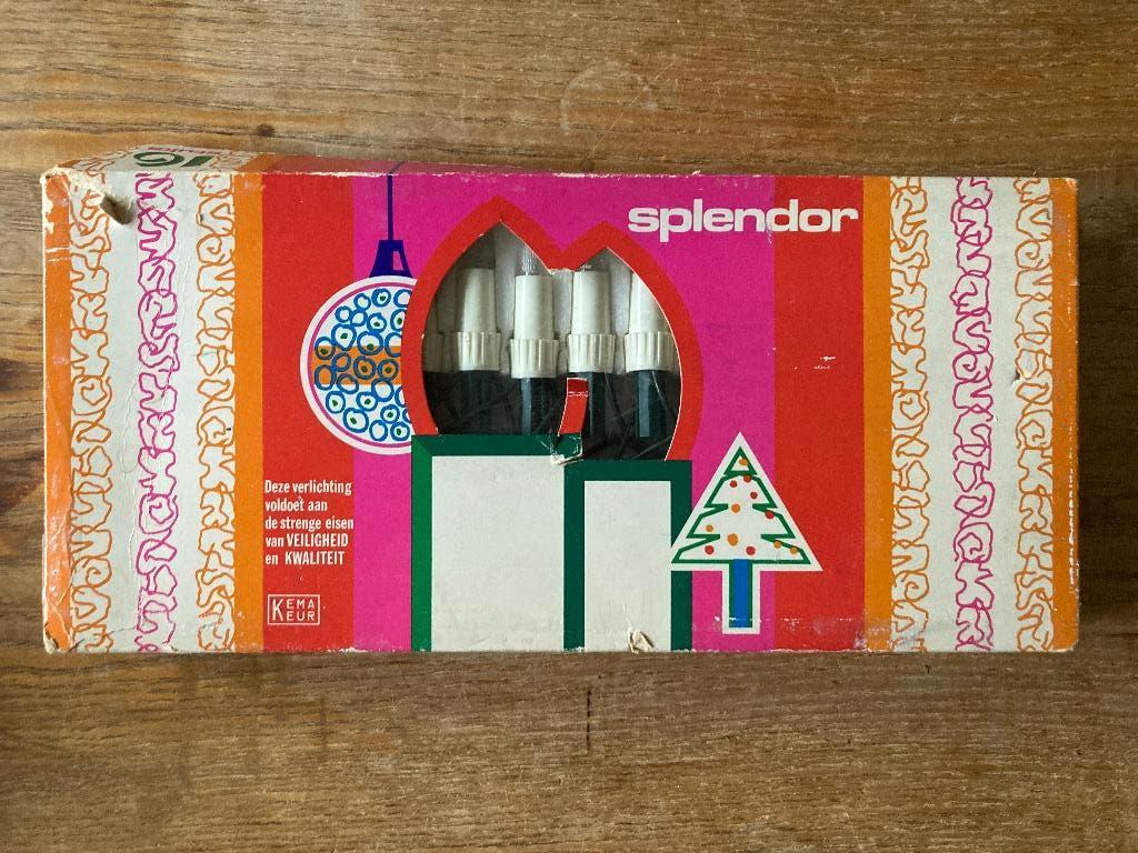 Vintage Splendor kerstboomverlichting - 16 stuks - type 204B, Ophalen of Verzenden, Zo goed als nieuw
