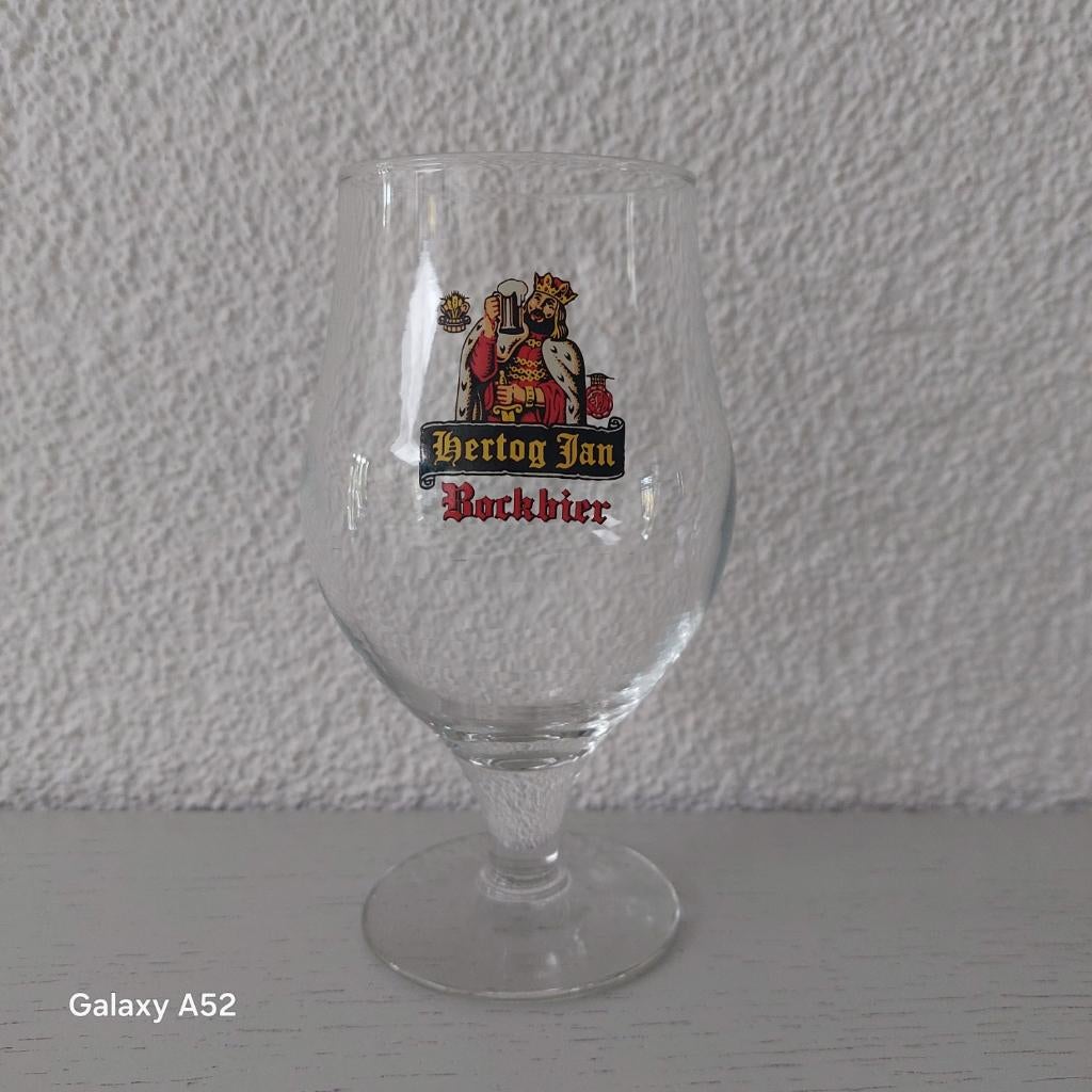 Hertog Jan Bockbier glas logo 6, Ophalen of Verzenden, Nieuw, Glas of Glazen, Hertog Jan