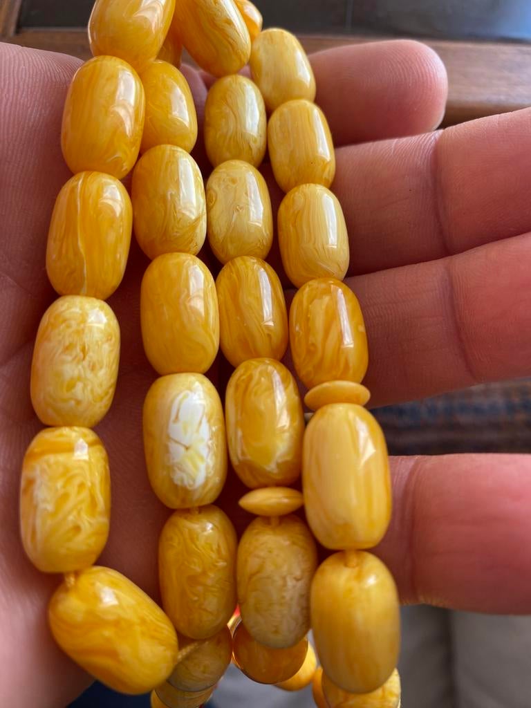 Amber barnsteen tasbih ketting, Ophalen of Verzenden