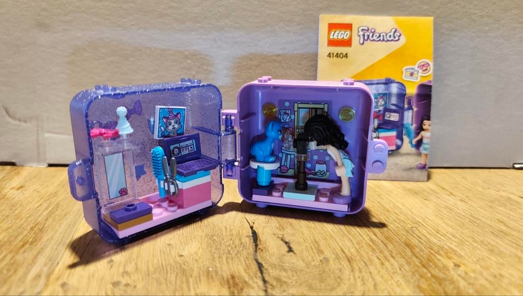 Lego Friends 41404 Emma's speelkubus, Ophalen of Verzenden, Zo goed als nieuw, Complete set, Lego