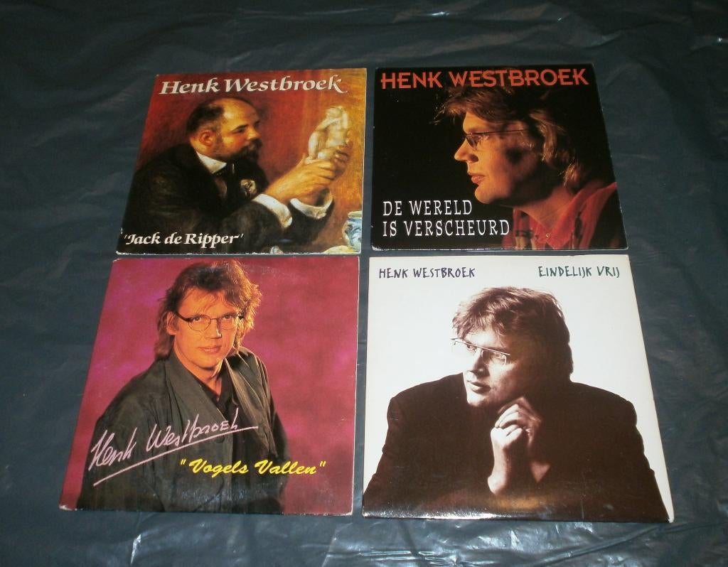 4 cd singles : HENK WESTBROEK (HET GOEDE DOEL), Verzenden, Zo goed als nieuw, Nederlandstalig