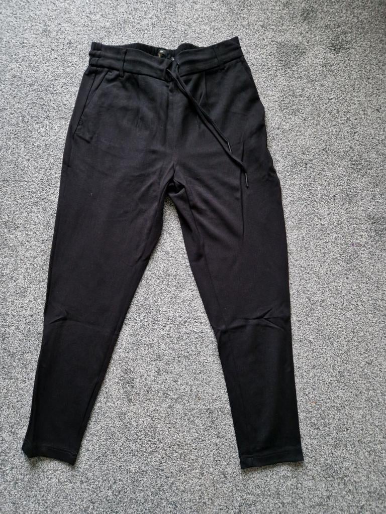 ONLY ZWARTE POPTRASH BROEK MAAT M LENGTE 34, Maat 38/40 (M), Only, Zwart, Nieuw