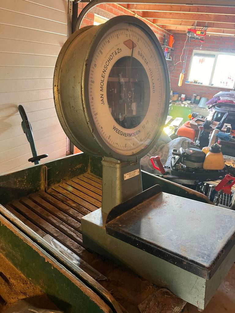 Authentieke en goedwerkende Weegschaal Jan Molenschot & Zn, Ophalen