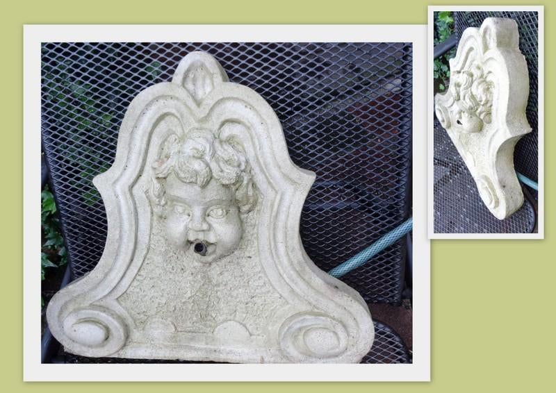 Betonnen ornament beeld fontein waterfonteintje, Tuin en Terras, Ophalen, Gebruikt, Beton, Overige typen