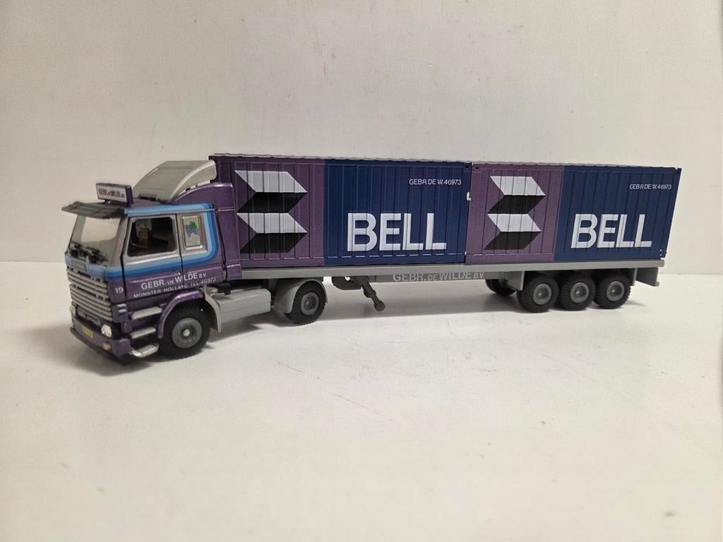 Tekno Scania 142 containeroplegger de Wilde Monster, ., Zo goed als nieuw, ., Ophalen of Verzenden