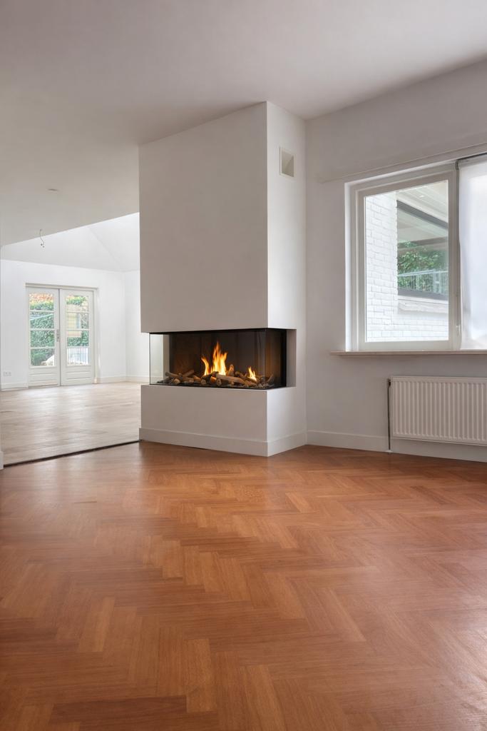 Kal-Fire Fairo 130 Eco Line 3 gashaard hoekmodel, Ophalen of Verzenden, Zo goed als nieuw, Inbouwhaard, Gashaard