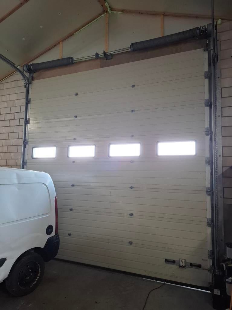 Rolddeur 4.00 x 4.00 meter, Gebruikt, 200 cm of meer, Wit, Ophalen of Verzenden