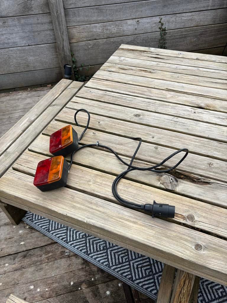 Achterlichten set afkomstig van een fietsdrager 7 polig, Ophalen of Verzenden, Gebruikt