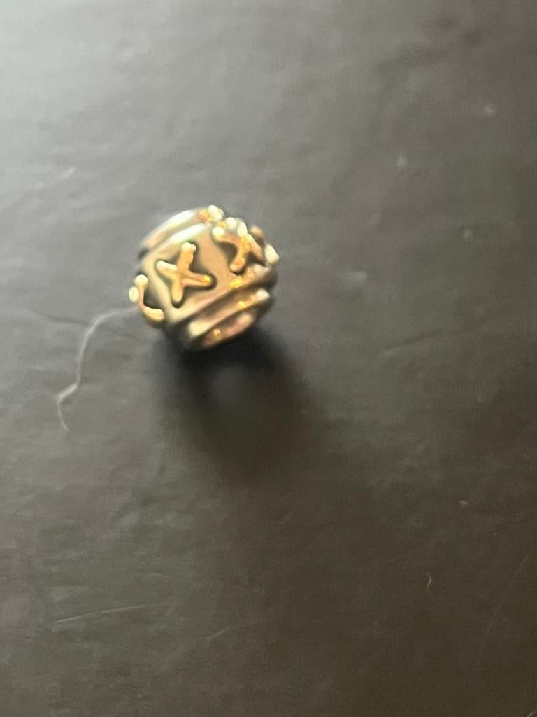 Pandora bedel Amsterdam., Ophalen of Verzenden, Zo goed als nieuw, Goud, Pandora