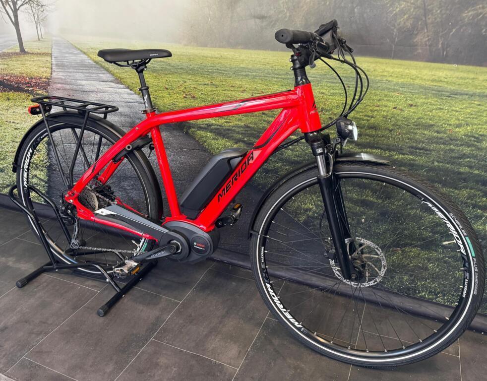 Merida Espresso Elektrische Herenfiets met Bosch Middenmotor, Merida Benelux B.V., Ophalen of Verzenden, Zo goed als nieuw, 51 tot 55 cm