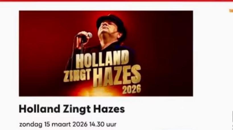 4x Holland zingt Hazes 15 maart, Hobby en Vrije tijd, Overige Hobby en Vrije tijd, Ophalen of Verzenden