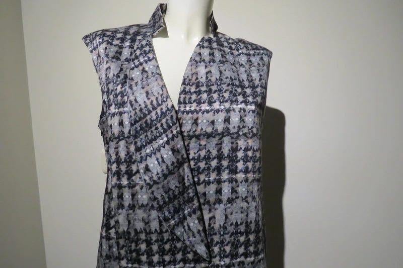 Christian Wijnants prachtige jurk in print apart kraagje 42, Verzenden, Maat 42/44 (L), Christian wijnants, Zo goed als nieuw