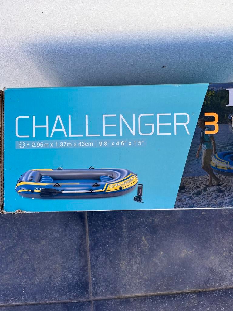 Intex Challenger 3 opblaas boot - Goede staat, Ophalen of Verzenden, Zo goed als nieuw