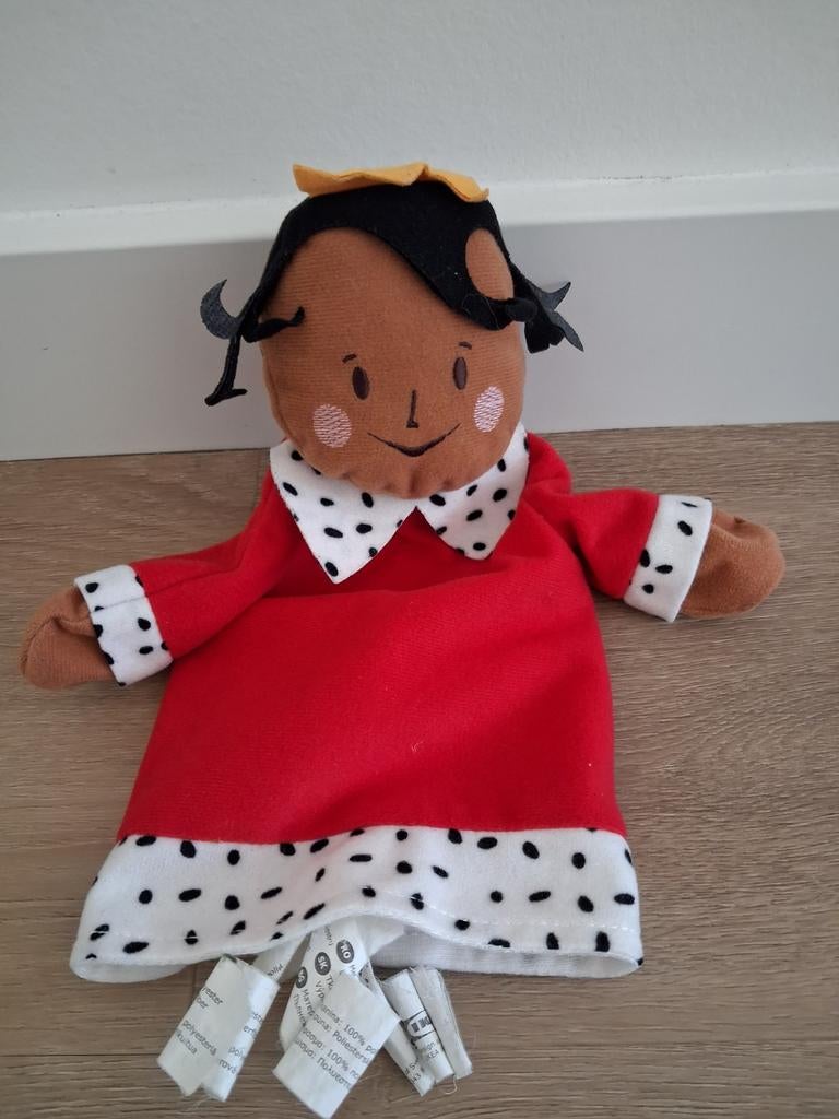 Knuffel handpop prins koning Ikea Gladlynt rood L1199, Kinderen en Baby's, Ophalen of Verzenden, Zo goed als nieuw, Konijn