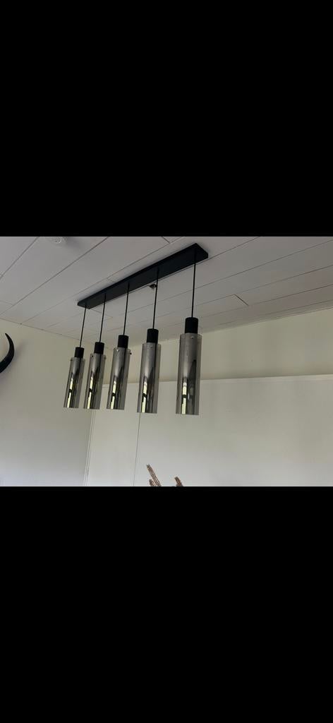 ZGAN Rookglas hanglampen | Erik kuster style, Ophalen, Zo goed als nieuw, Minder dan 50 cm