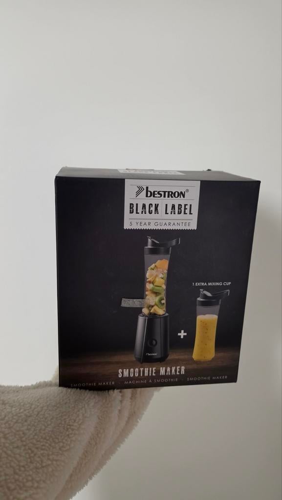 Blender - Bestron Black Label Smoothie Maker - Nieuw in doos, Ophalen of Verzenden, Nieuw