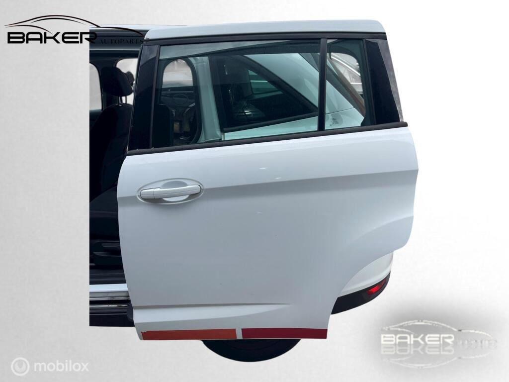 Portier linksachter wit Ford Grand C-Max  ('10-'18), Gebruikt, Ford, Deur, Ophalen of Verzenden