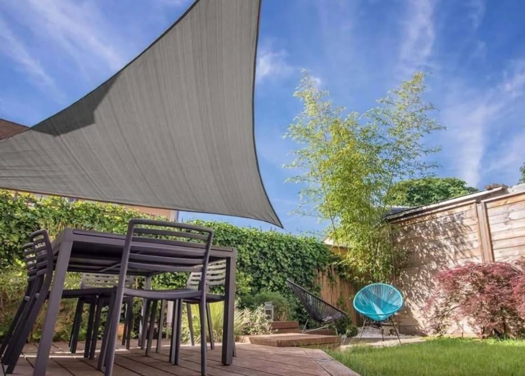 Driehoekig schaduwdoek (5 m), Ophalen of Verzenden, Nieuw