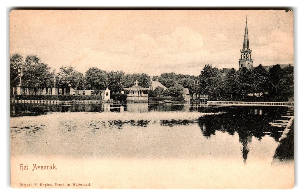 Broek in Waterland, het Avenrak, Verzenden, Voor 1920, Ongelopen, Noord-Holland