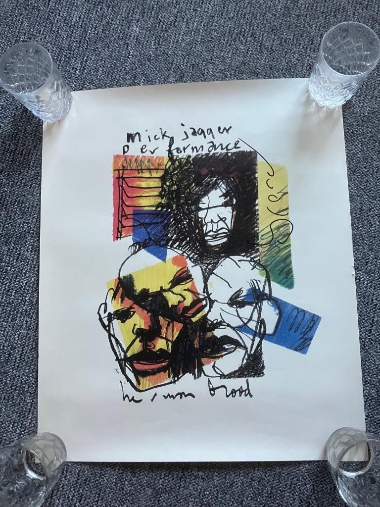 Herman Brood - Mick Jagger *gesigneerd*, Verzenden