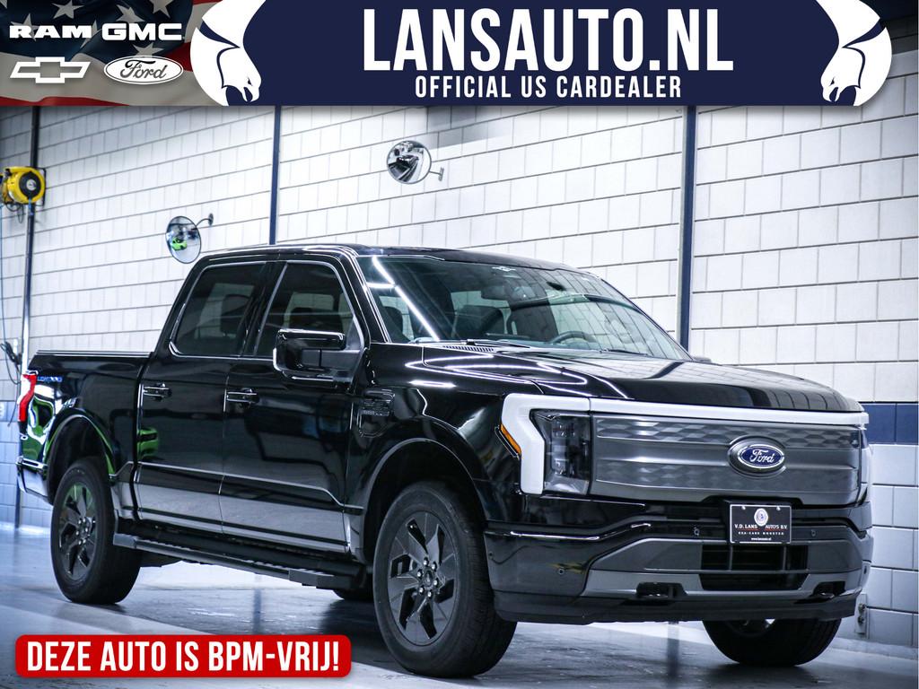 Ford Lightning Lariat Extended Range | 514 km. range Extende, Auto's, Automaat, Zwart, Leder, Ford