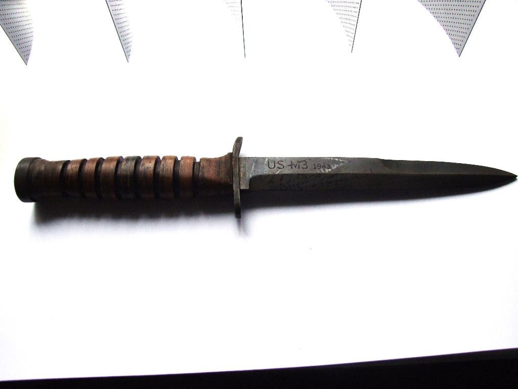 Mes,Dolk,Loopgraaf,US,M3,WWII, Verzamelen, Militaria | Tweede Wereldoorlog, Verzenden, Landmacht, Amerika, Mes of Dolk
