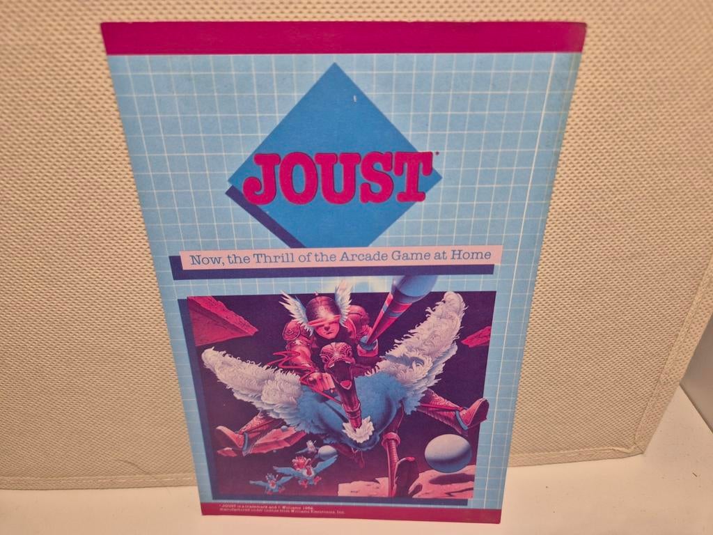 Boekje van Joust Atari 2600, Avontuur en Actie, 1 speler, Ophalen of Verzenden, Zo goed als nieuw