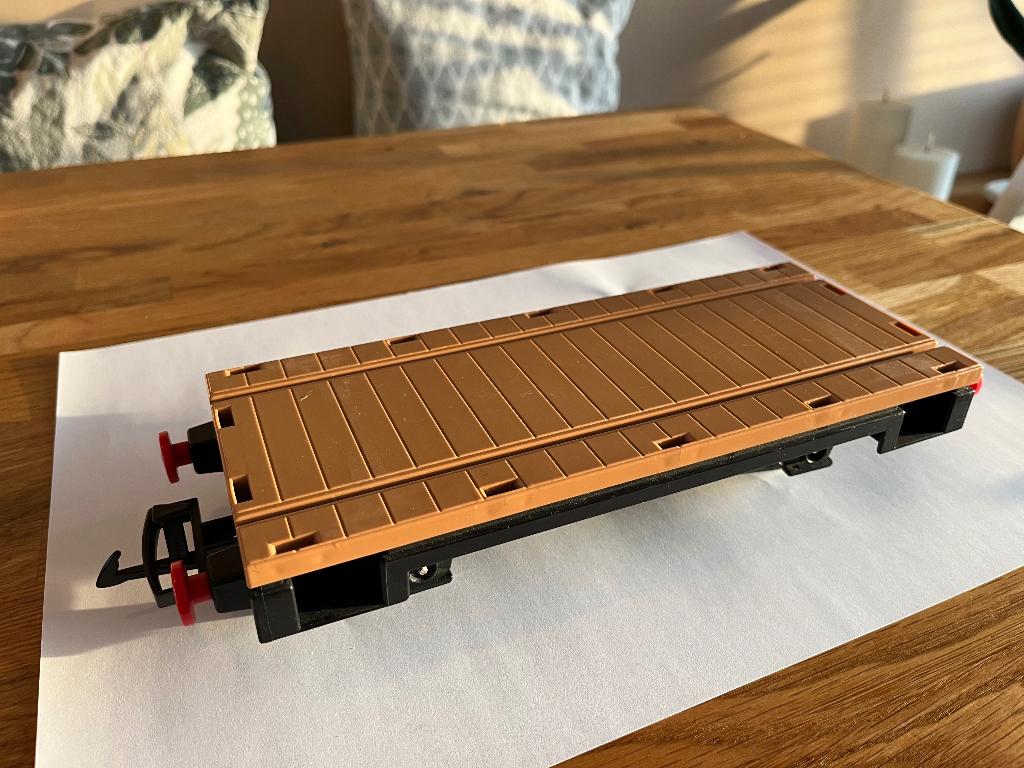 Playmobil 4104 / 4106  platte vrachtwagon (zonder wanden), Ophalen of Verzenden, Gebruikt, Los playmobil