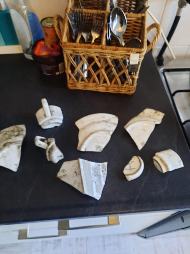 Vondsten Luftwaffe servies, Verzamelen, Militaria | Tweede Wereldoorlog, Ophalen of Verzenden, Luchtmacht, Duitsland