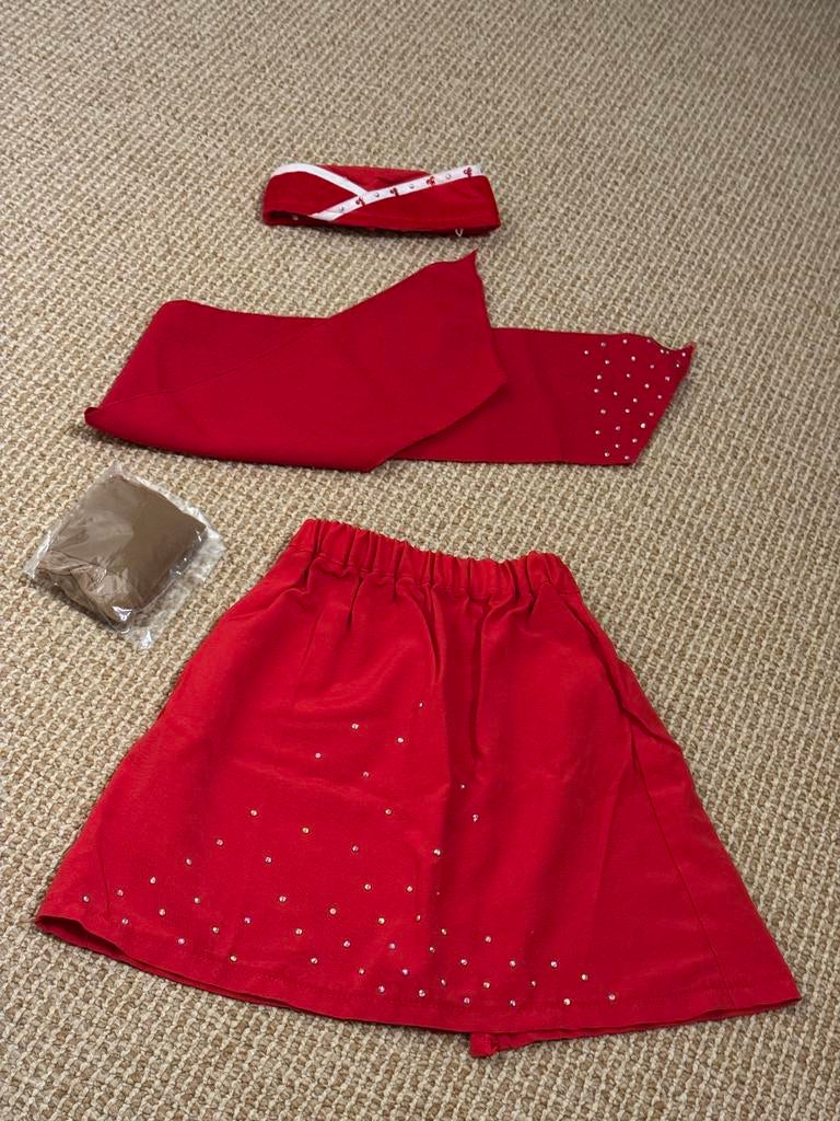 Stewardess Carnaval Pak Maat 128-134, Ophalen of Verzenden, Zo goed als nieuw, 122 t/m 128, Meisje