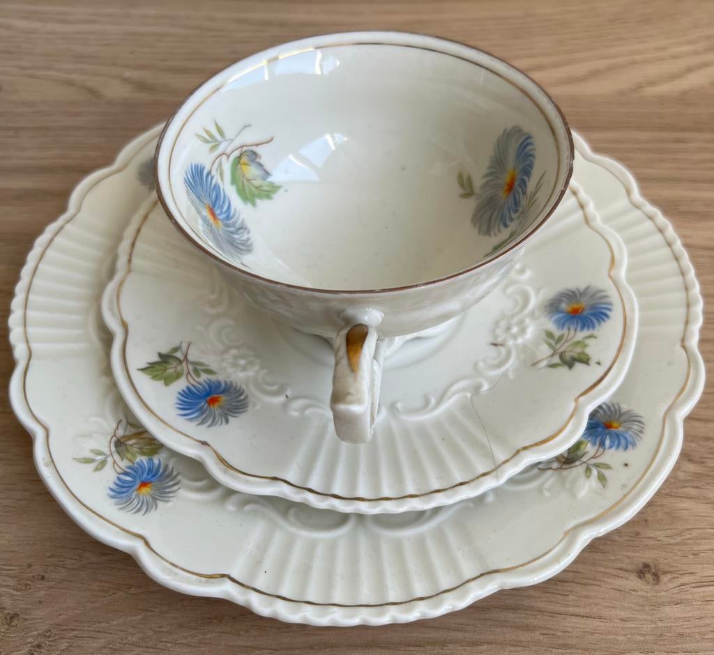 Steinmann - petit dejeuner (ontbijtsetje), Ophalen of Verzenden, Gebruikt, Porselein, Kop en/of schotel