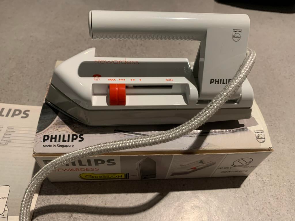 Philips Stewardess Strijkijzer - Vintage Reisstrijkijzer, Witgoed en Apparatuur, Strijkijzers en Strijkplanken, Ophalen of Verzenden