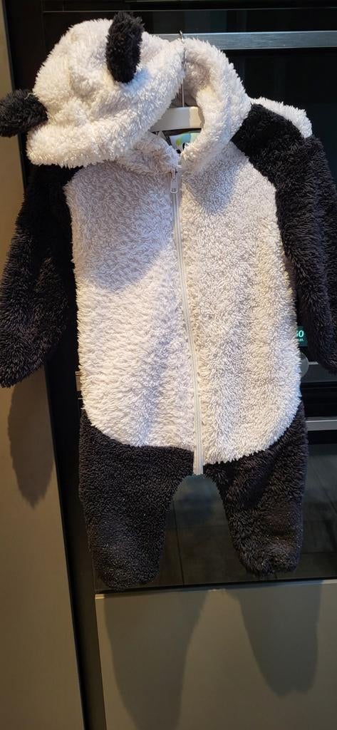 Carnaval Panda Pak - Maat 68/74, Ophalen of Verzenden, Zo goed als nieuw, Panda, Jongetje of Meisje