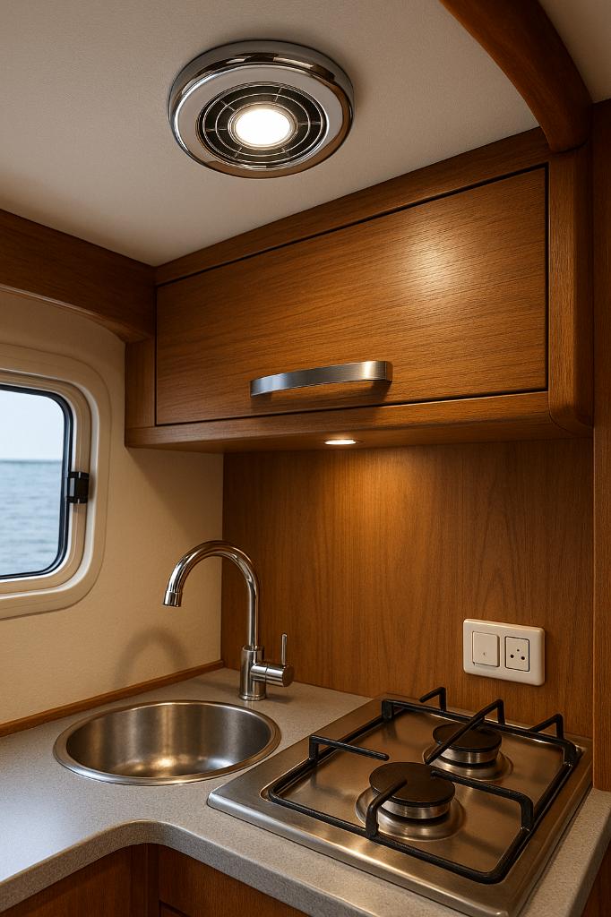 Inbouw LED-spot met Afzuigventilator 12V, Ophalen of Verzenden, Nieuw, Ventilator