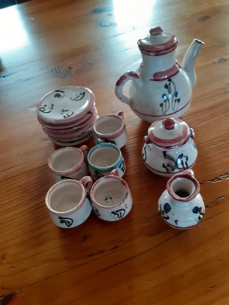 Klein oud serviesje, Ophalen of Verzenden