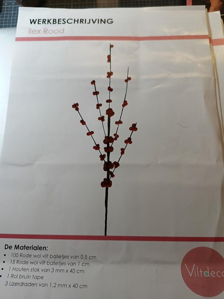 Kerst Vilt Bloemen Boeket Patronen, Ophalen of Verzenden, Nieuw, Materiaal