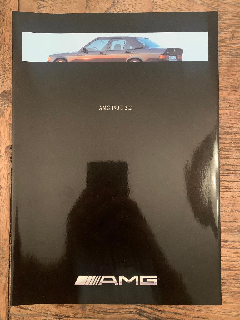Brochure Mercedes-Benz AMG 190E 3.2 W201 234pk 1991, Nieuw, Mercedes-Benz, Mercedes, Ophalen of Verzenden