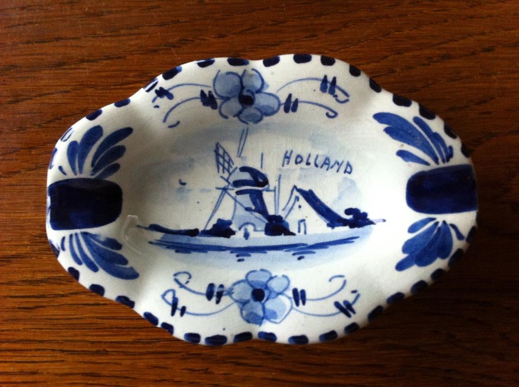Schaaltje/Asbakje "Delft" 'Holland' Gemerkt, Ophalen of Verzenden