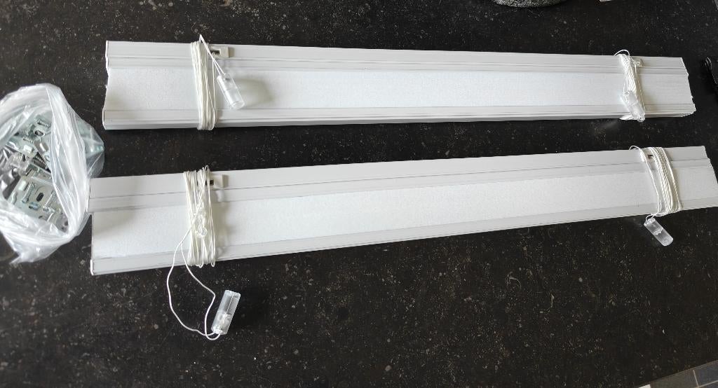 plissé gordijnen, Ophalen, Wit, Nieuw, 50 tot 100 cm