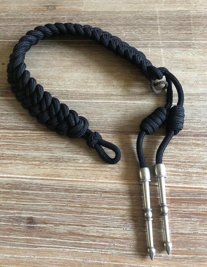 Antiek erekoord zwart gevlochten voor op het schouder p.st., Verzamelen, Militaria | Algemeen, Ophalen of Verzenden, Landmacht