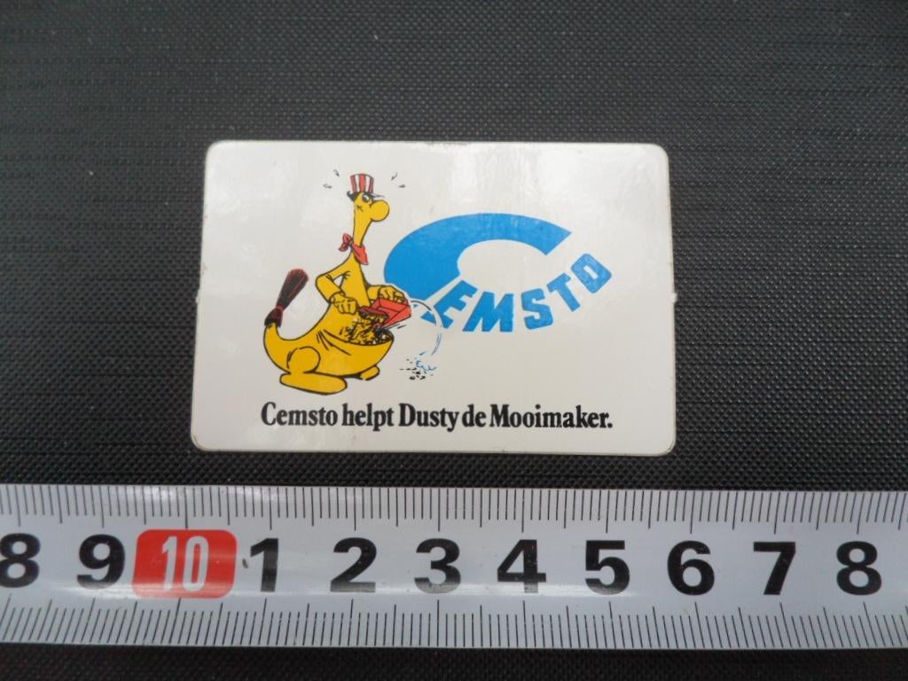 sticker strip kangoeroe stoffer en blik CEMSTO DUSTY *, Ophalen, Zo goed als nieuw